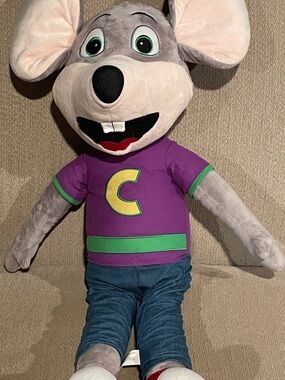 Chuck E Cheese Large Plush 32” Tall Pre Owned